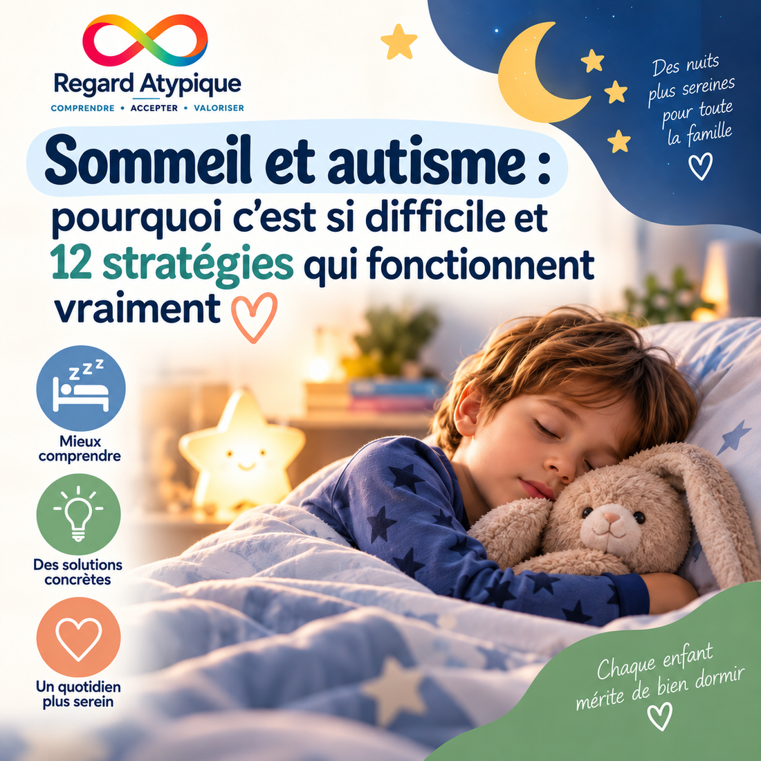 Sommeil et autisme : pourquoi c'est si difficile et 12 stratégies qui fonctionnent vraiment