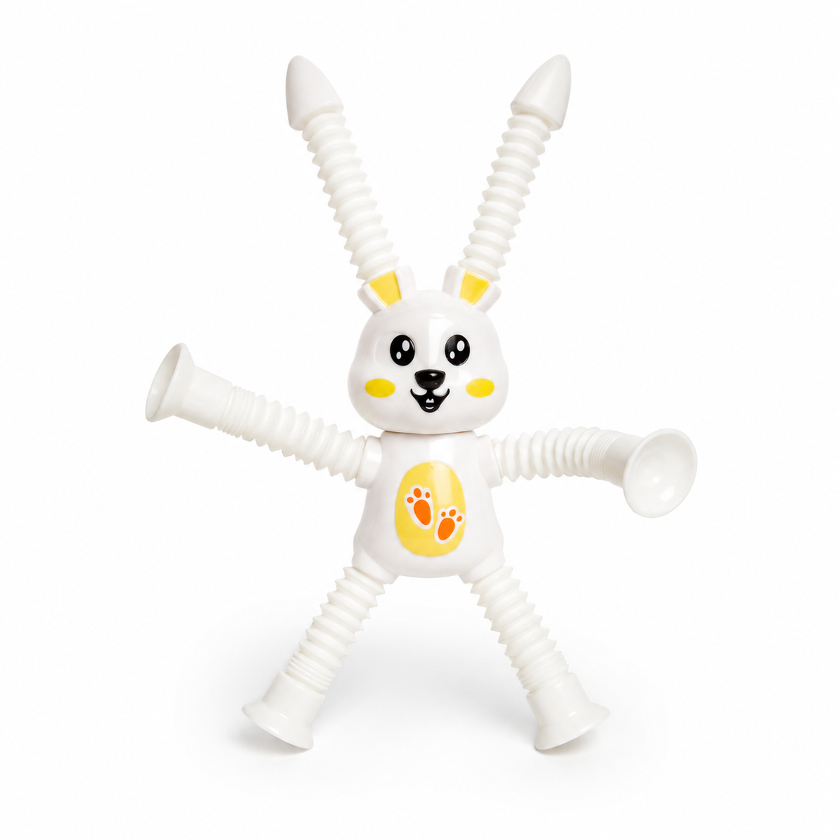 Jouet Articulé "Lapin Pop Tubes" – Ventouses & Tubes Extensibles