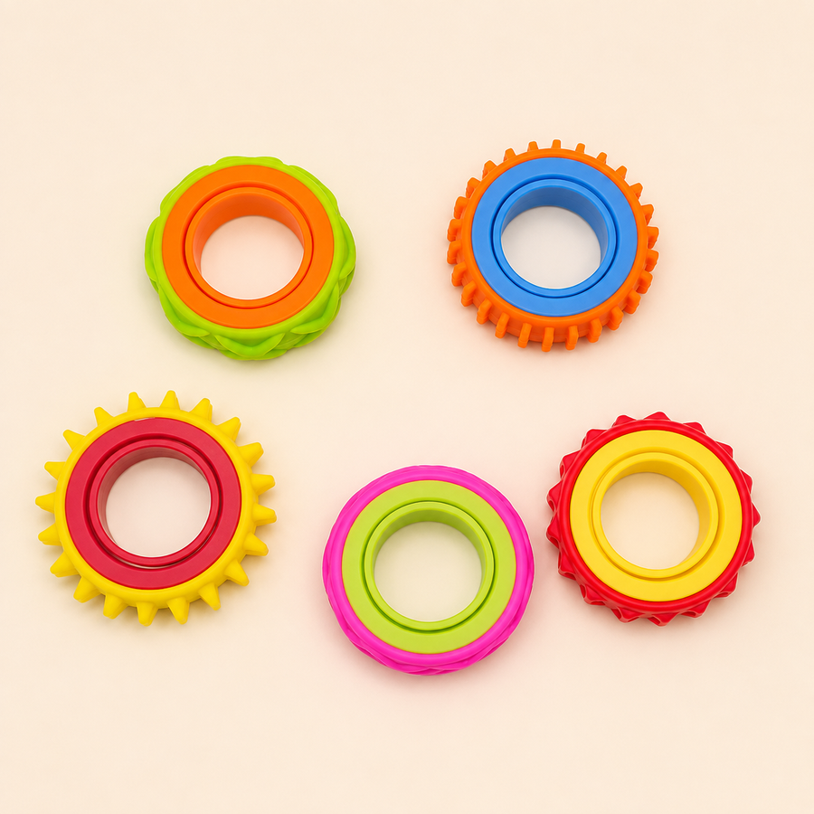 Anneaux Sensoriels Texturés Fidget – Concentration & Apaisement Tactile
