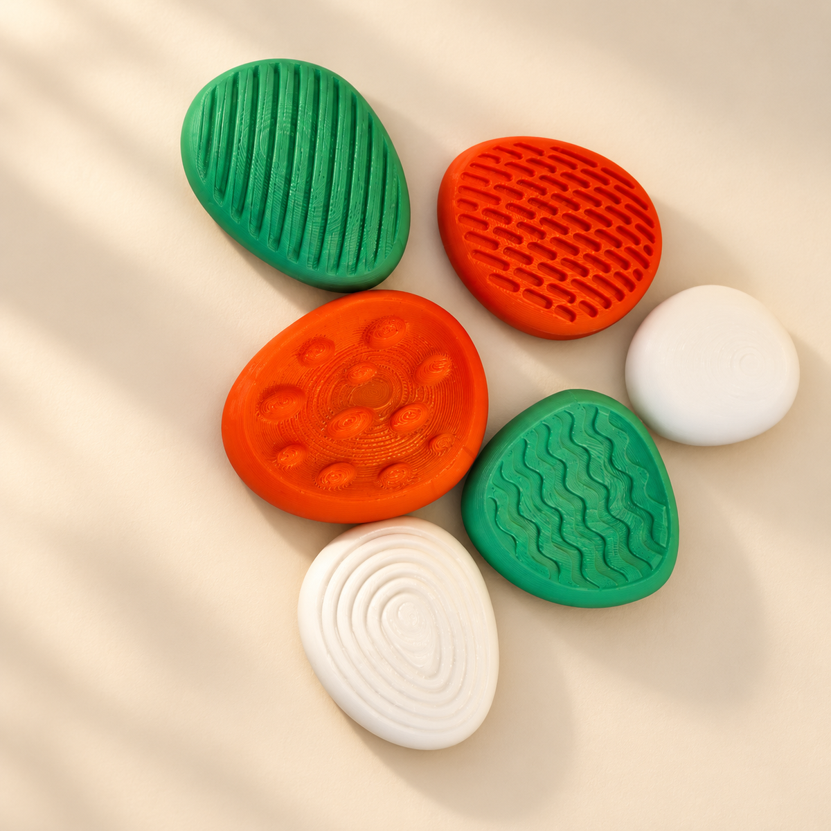 Fidgets Tactiles Discrets – Collection Sensorielle (Rigide ou Souple)